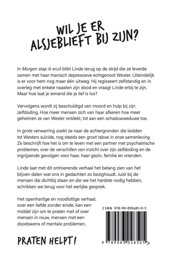 Achterkant van Morgen stap ik eruit