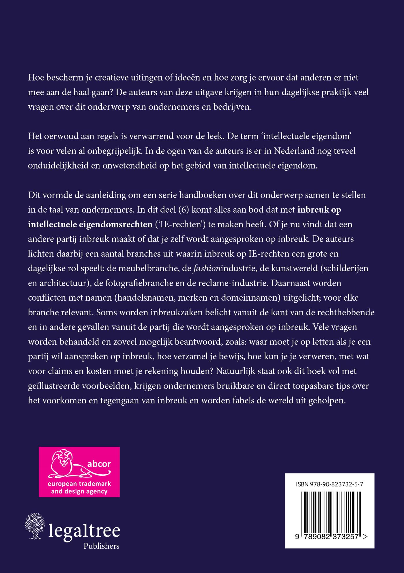 Achterkant van 6 Inbreuk op IE-rechten