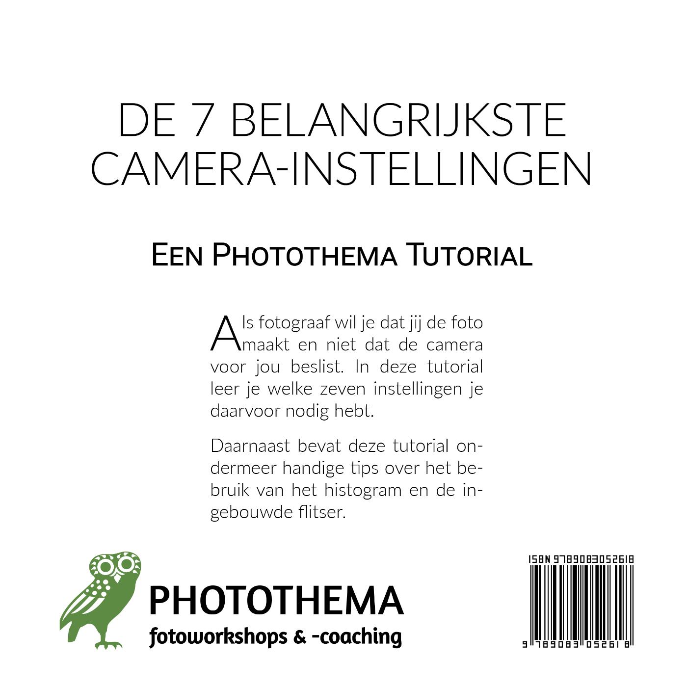 Achterkant van De 7 belangrijkste camera-instellingen