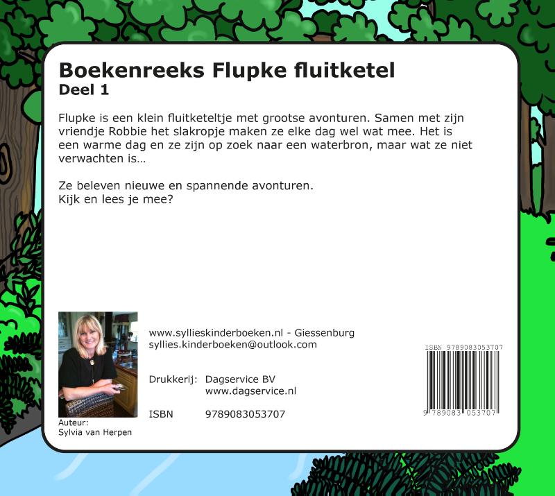 Achterkant van Flupke Fluitketel