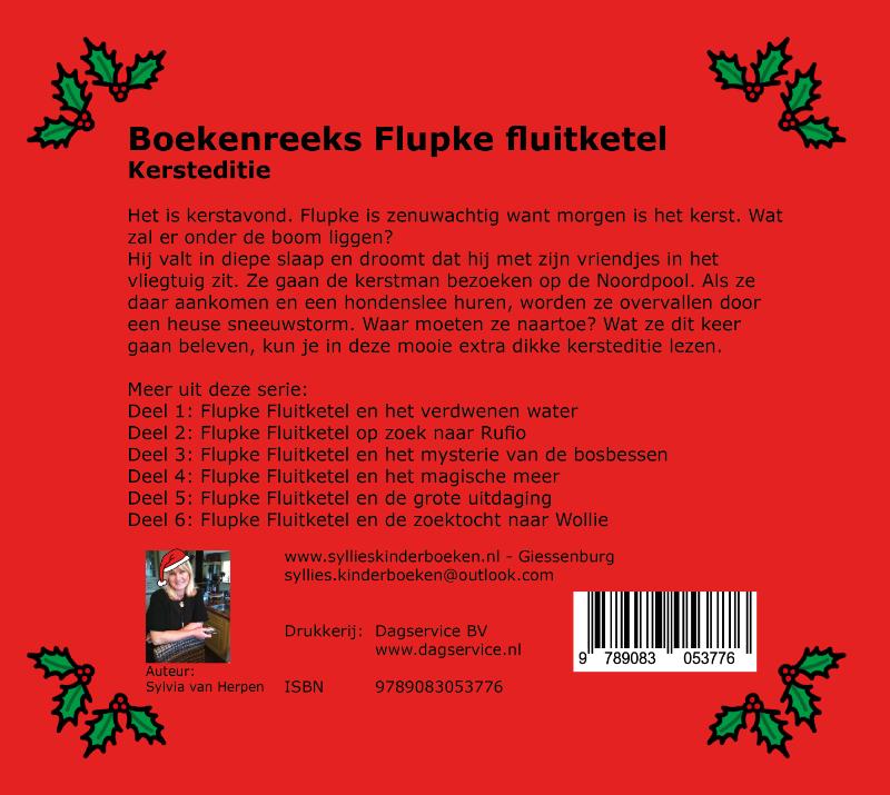 Achterkant van De kerstdroom van Flupke