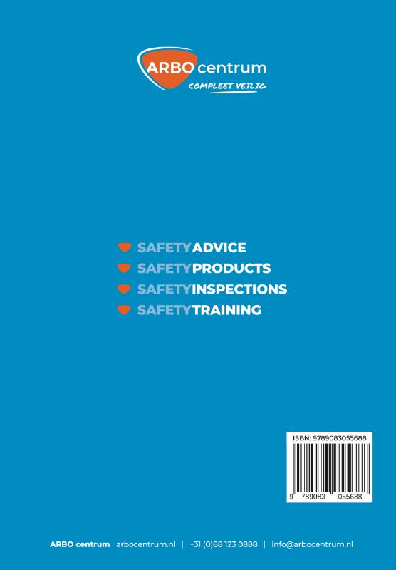 Achterkant van Course book Working safely with aerial platforms