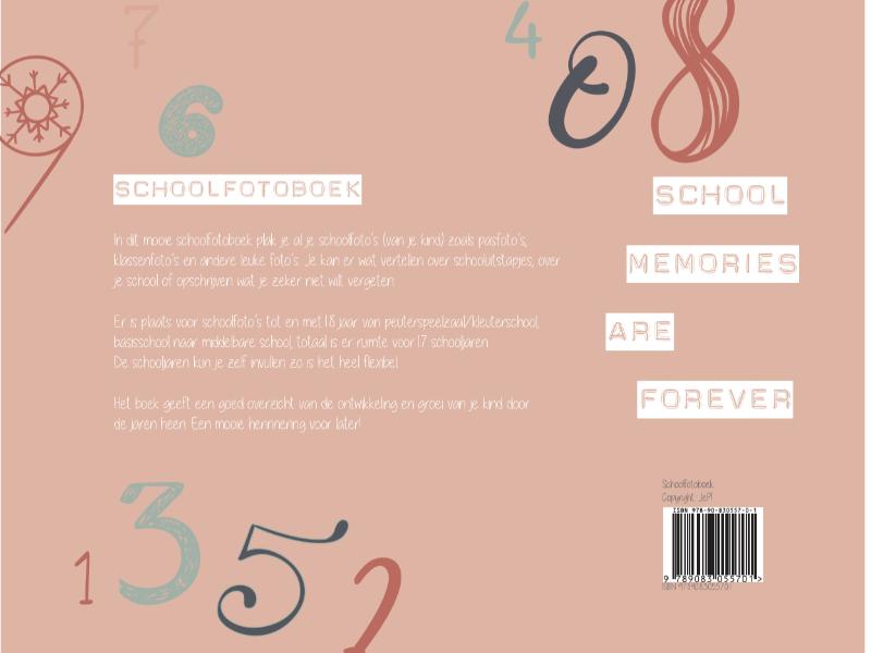 Achterkant van Schoolfotoboek