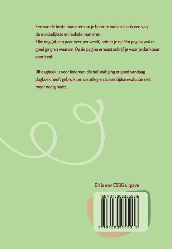 Achterkant van Verder met: Wat ging er goed vandaag?