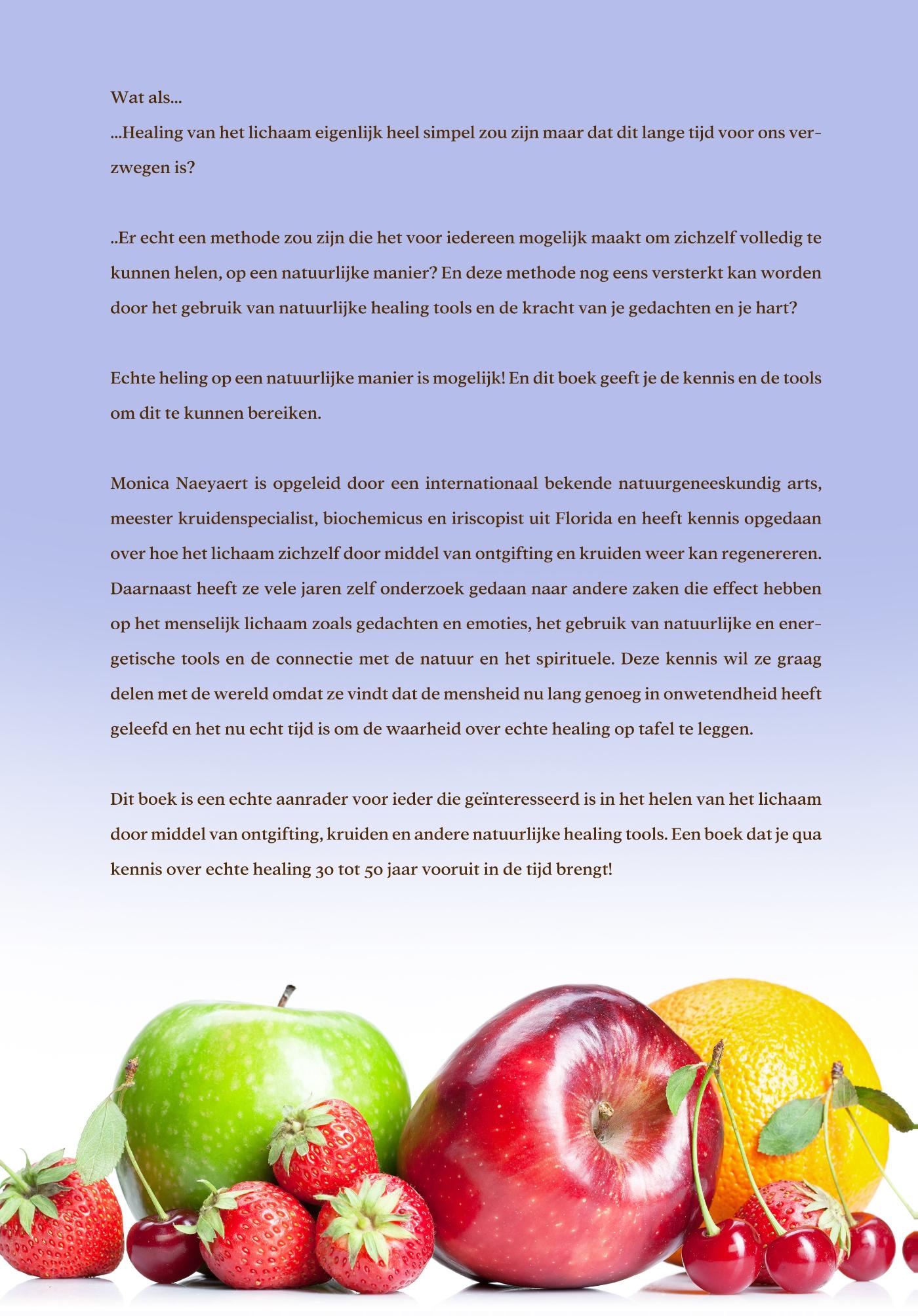 Achterkant van Van Detox naar Regeneratie