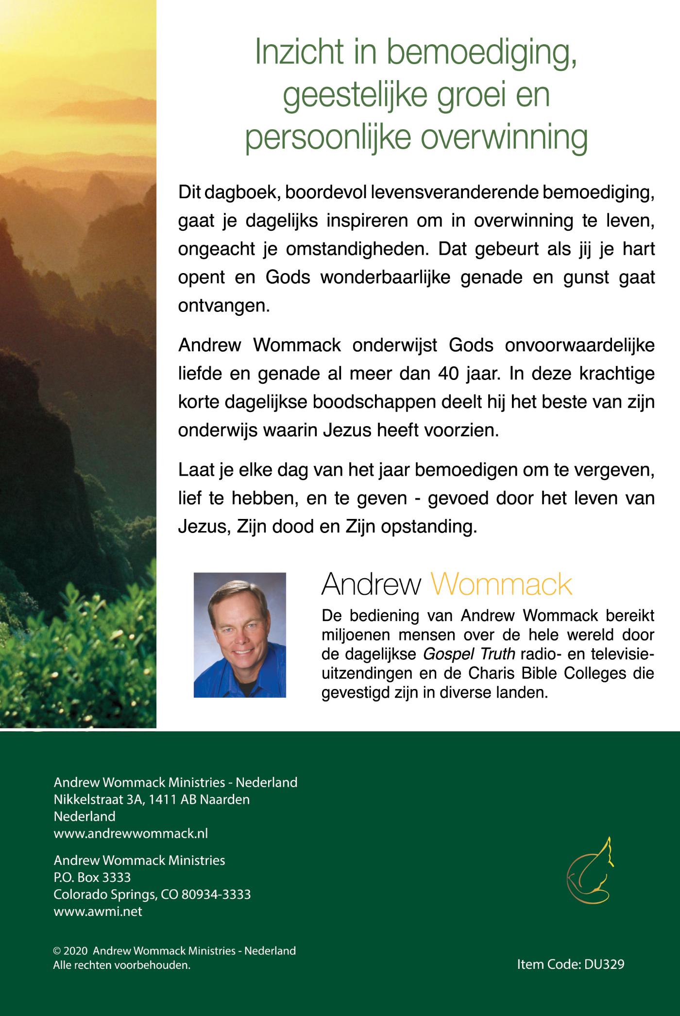 Achterkant van Elke dag met Jezus - Dagboek