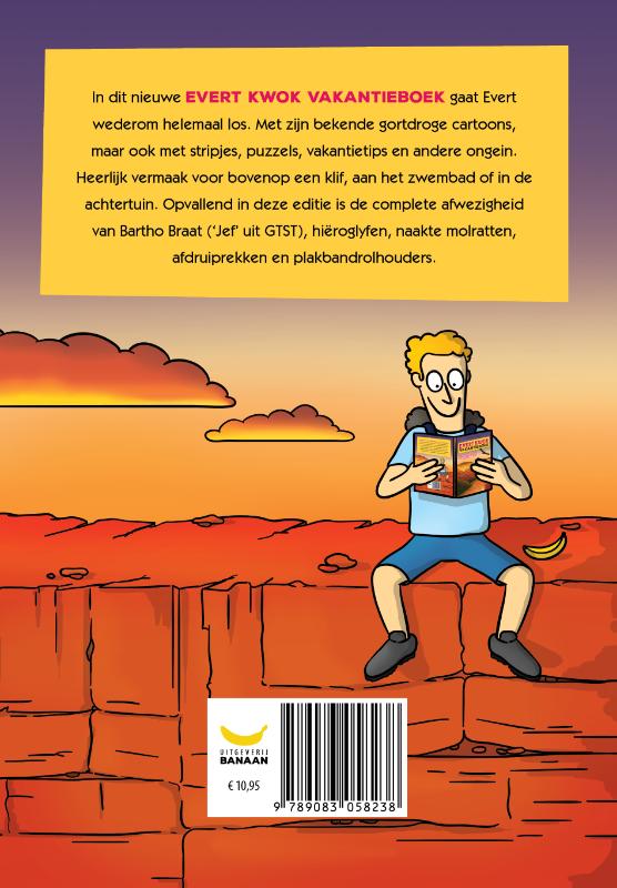 Achterkant van Evert Kwok Vakantieboek 4