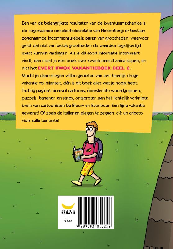 Achterkant van Evert Kwok Vakantieboek 2