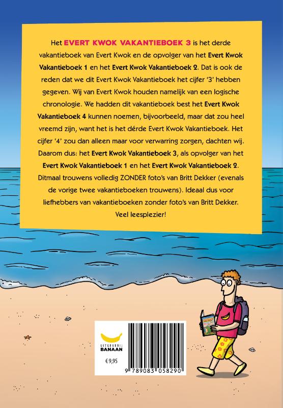 Achterkant van Evert Kwok Vakantieboek