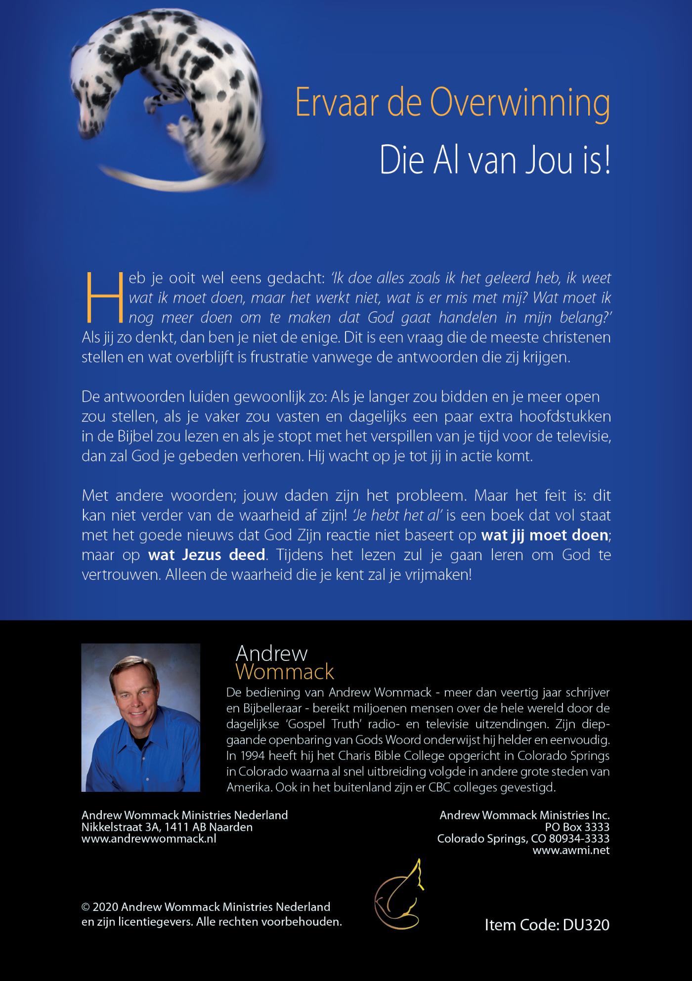 Achterkant van Je hebt het al!