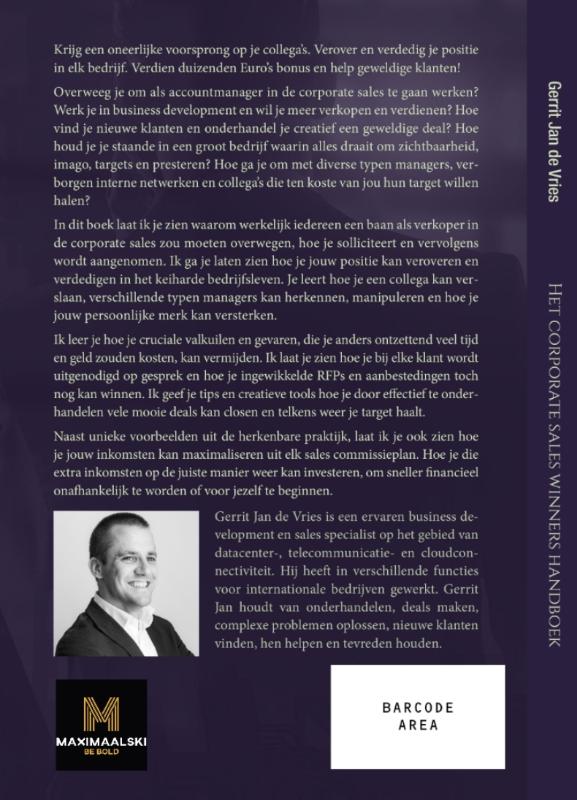 Achterkant van Het corporate sales winners handboek