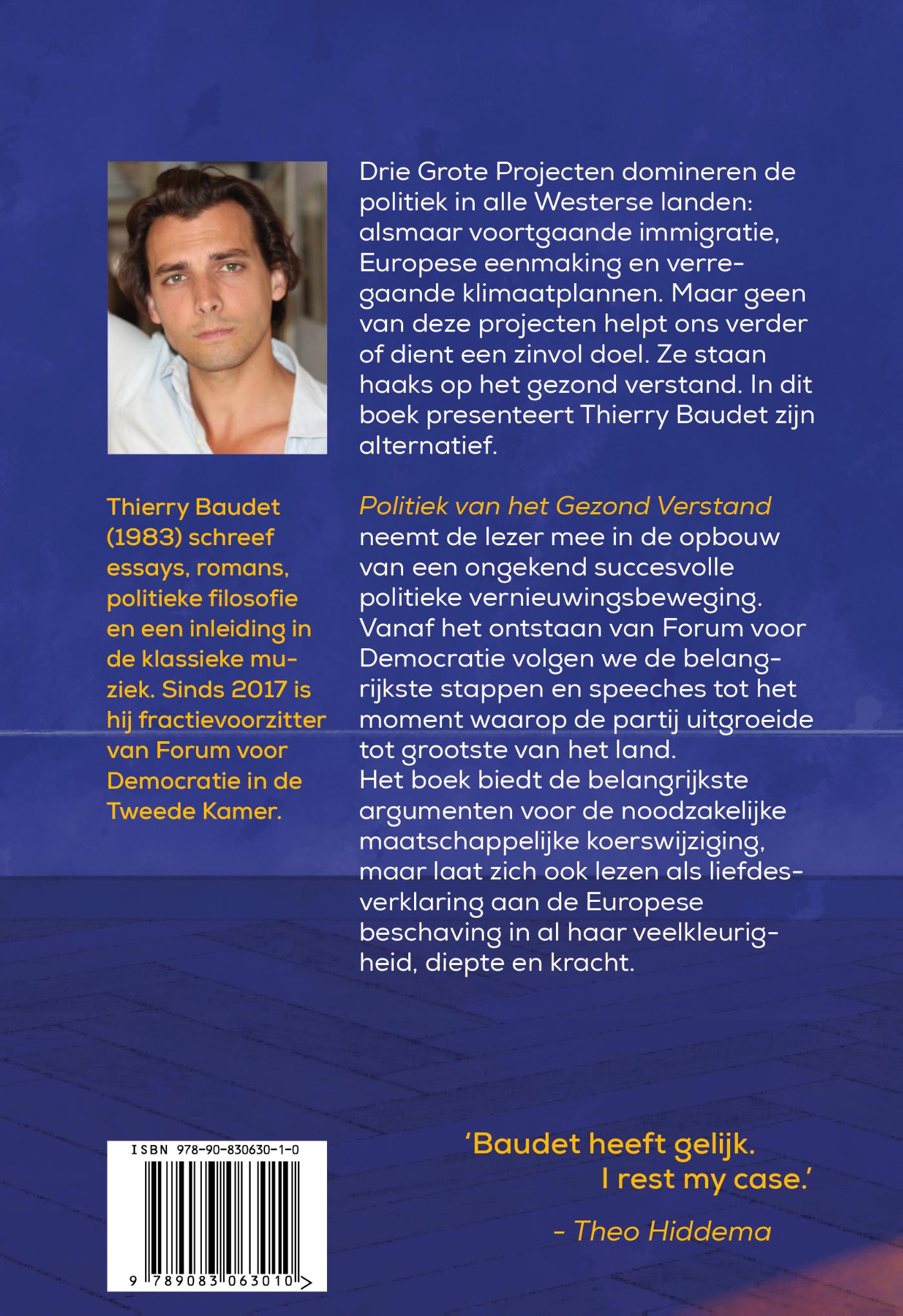 Achterkant van Politiek van het gezond verstand