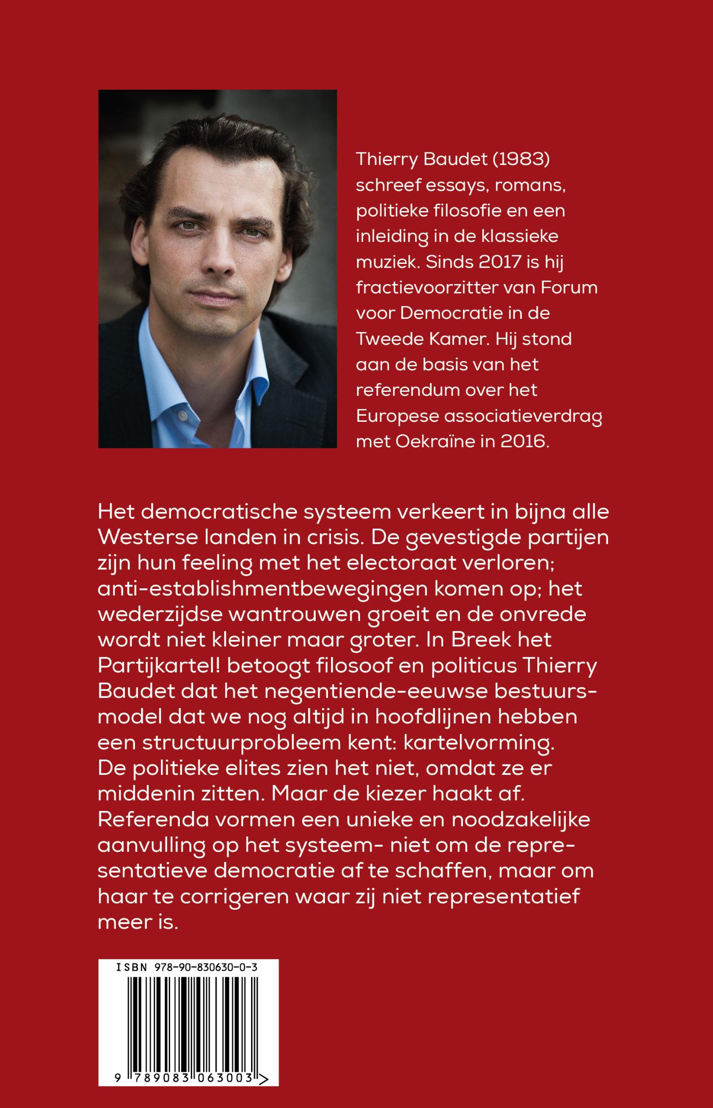 Achterkant van Breek het partijkartel!
