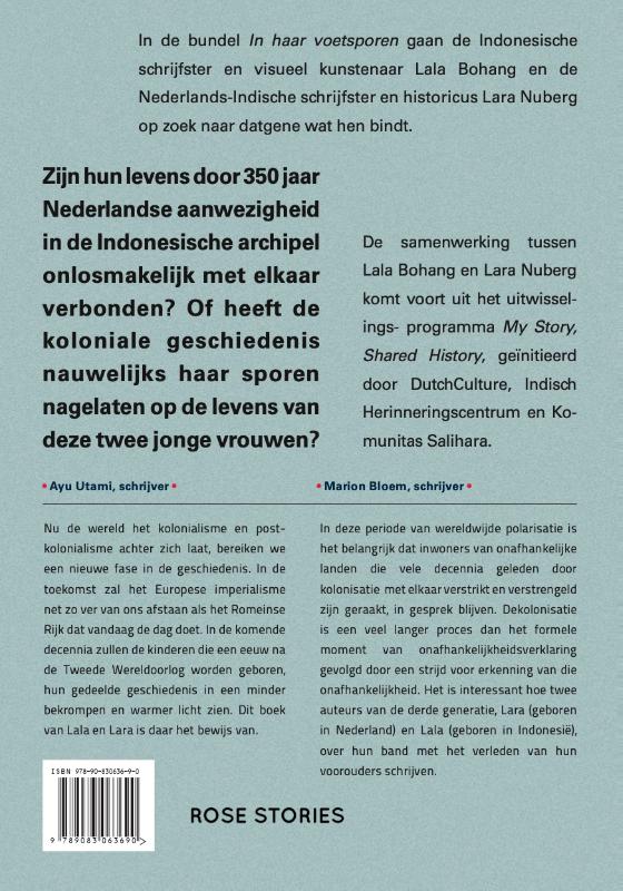Achterkant van In haar voetsporen