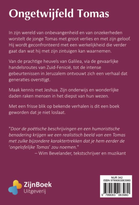 Achterkant van Ongetwijfeld Tomas