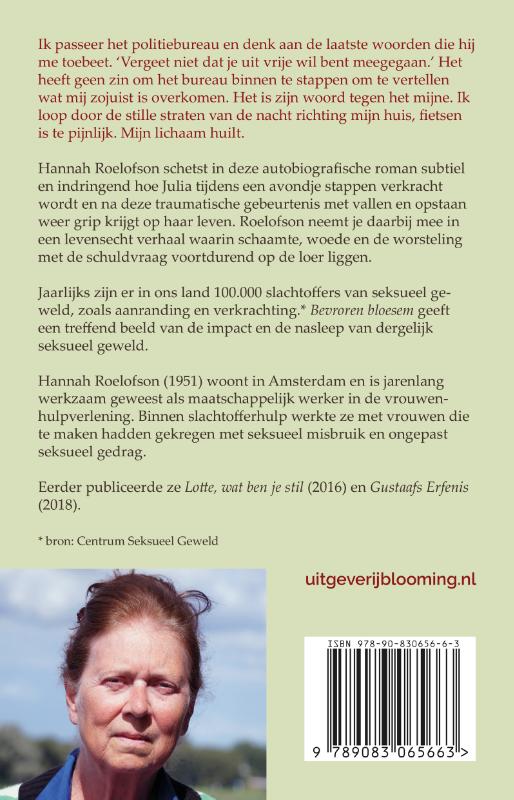 Achterkant van Bevroren bloesem
