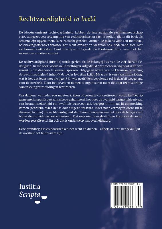 Achterkant van Rechtvaardigheid in beeld