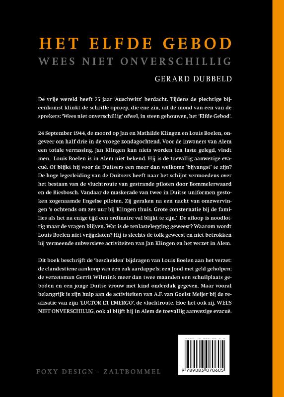 Achterkant van Het elfde gebod