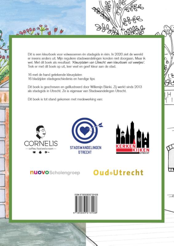 Achterkant van Kleurplaten van Utrecht