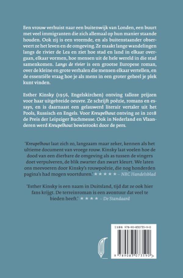 Achterkant van Langs de rivier