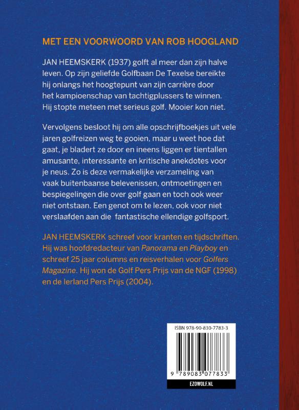 Achterkant van Reis om de wereld in 80 golfverhalen