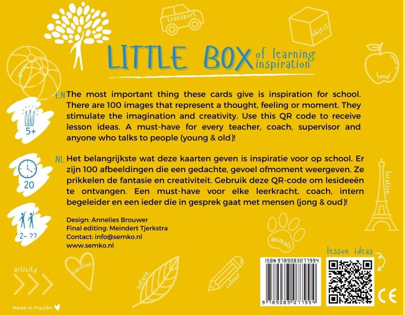 Achterkant van Little Box of learining inspiration
