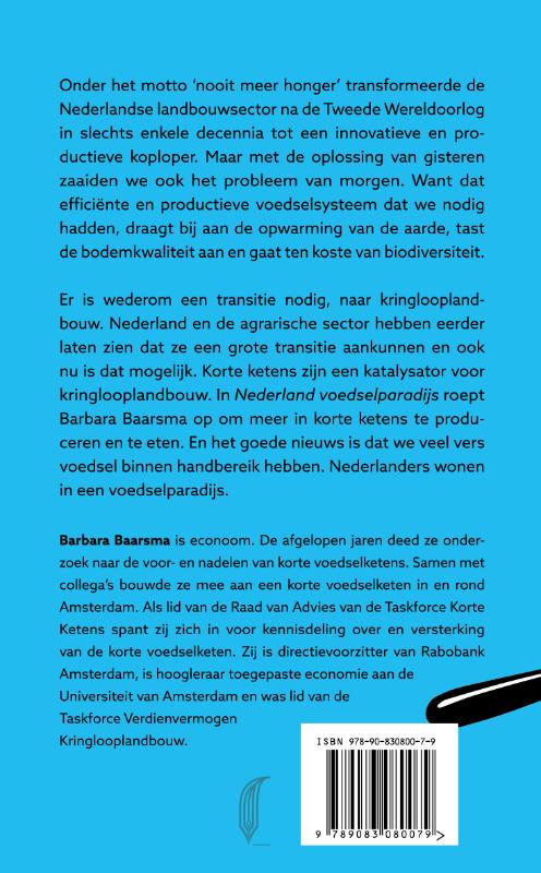 Achterkant van Nederland voedselparadijs