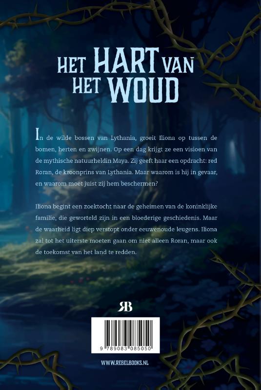 Achterkant van Het hart van het woud