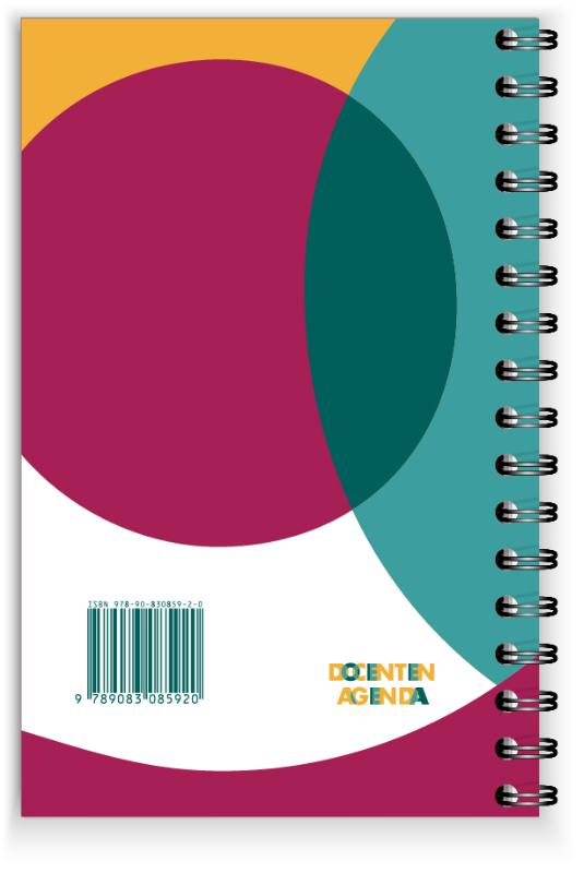 Achterkant van Docenten Agenda 2021-2022