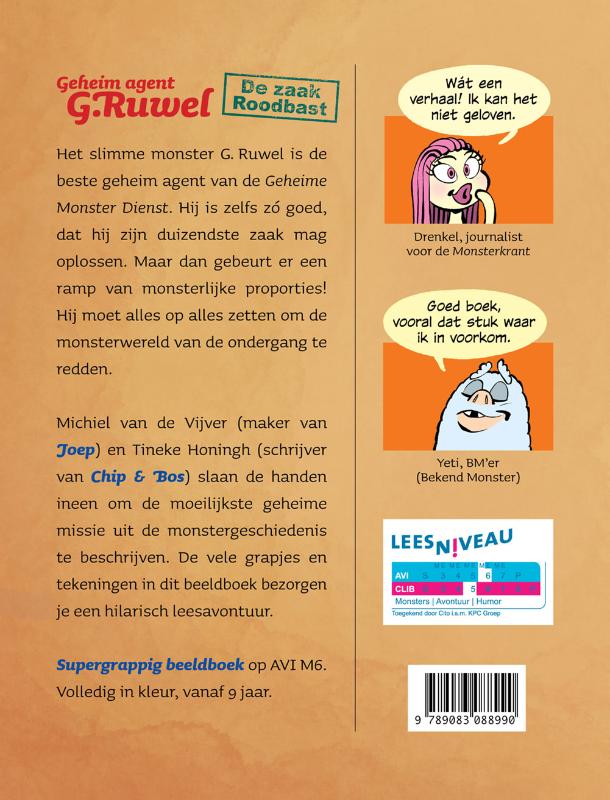 Achterkant van Geheim agent G. Ruwel