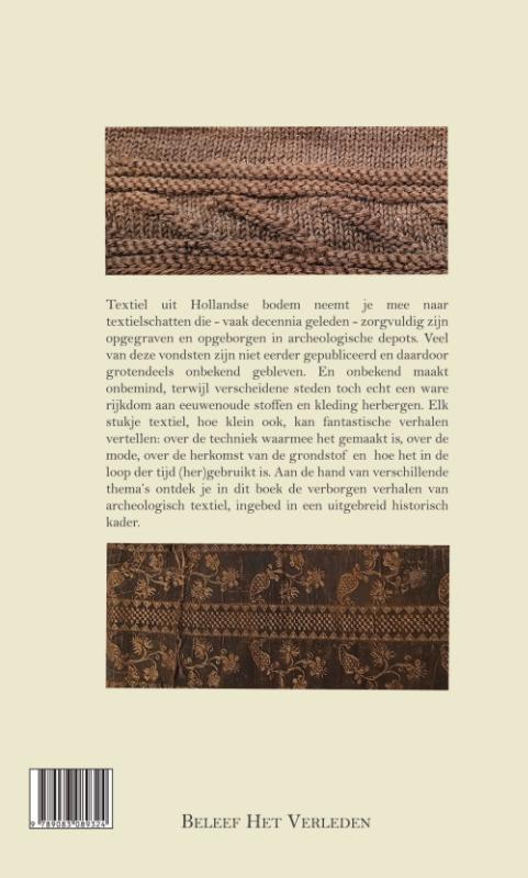 Achterkant van Textiel uit Hollandse bodem