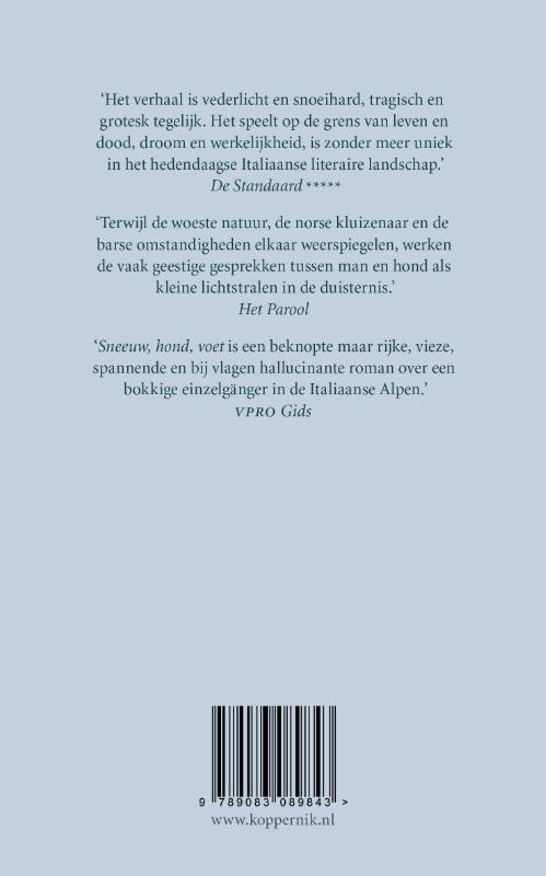 Achterkant van Sneeuw, hond, voet