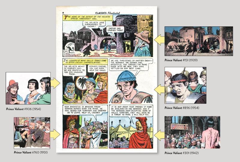 Achterkant van Prince Valiant Meets Julius Caesar