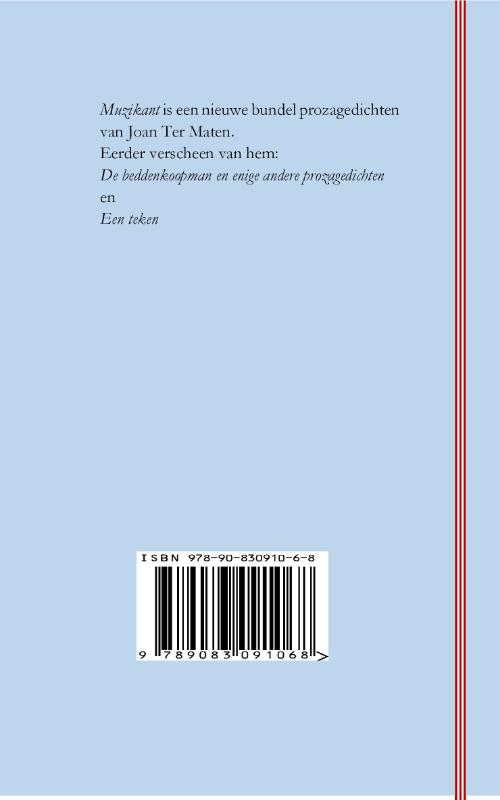 Achterkant van Muzikant