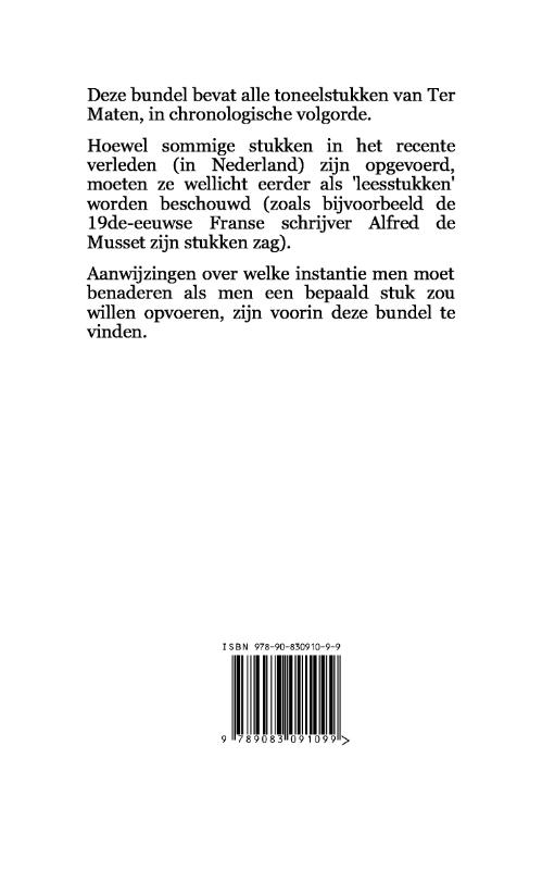 Achterkant van Verzameld toneel
