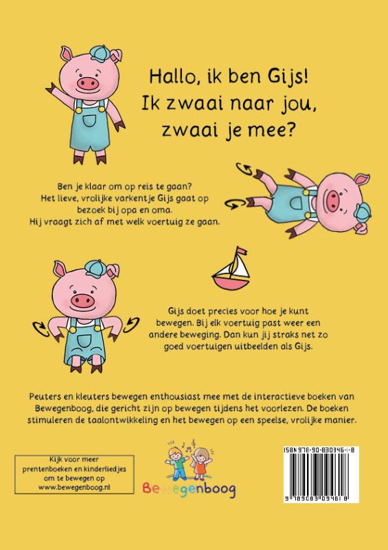 Achterkant van Gijs gaat op reis