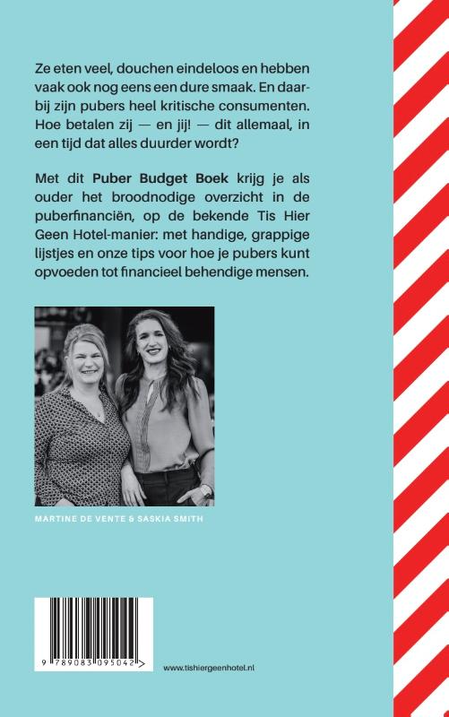 Achterkant van Puber budget boek