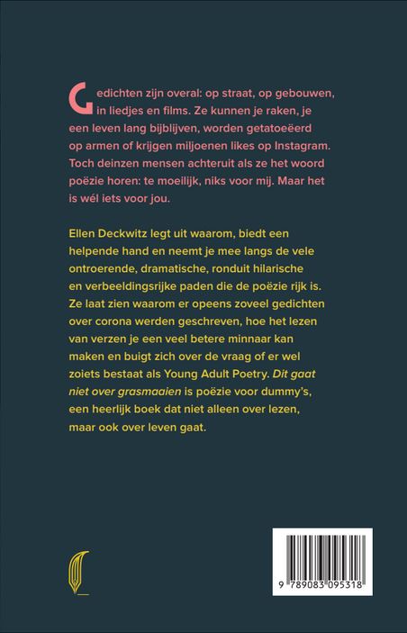 Achterkant van Dit gaat niet over grasmaaien