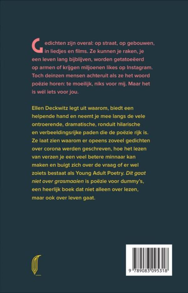 Achterkant van Dit gaat niet over grasmaaien