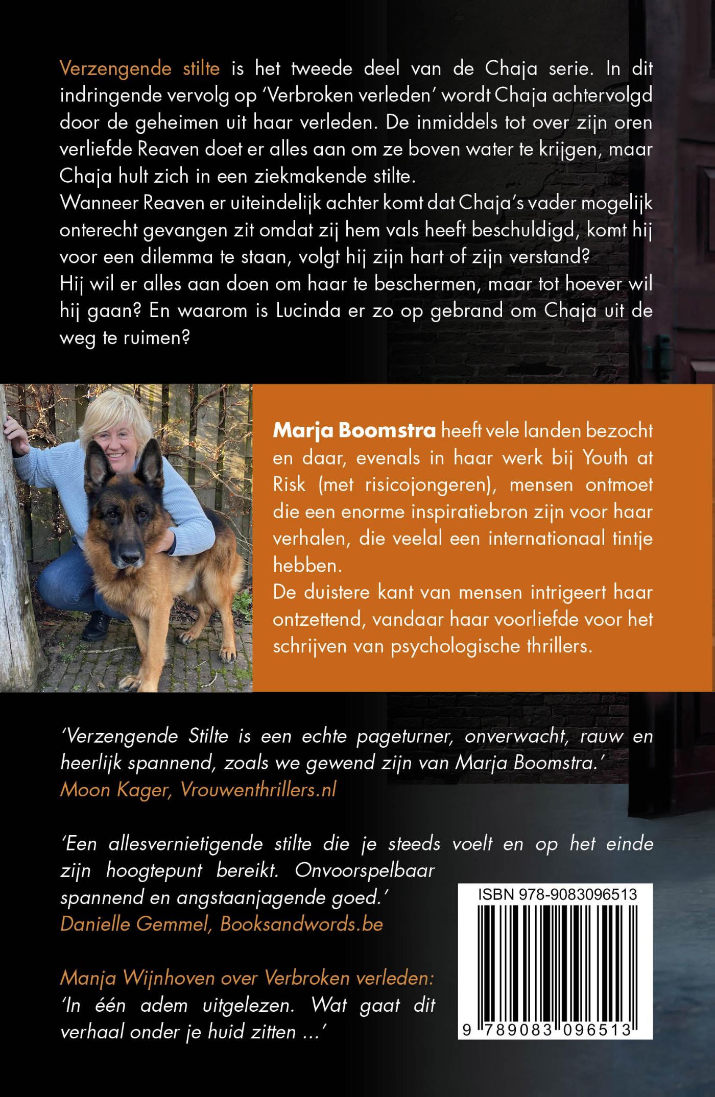 Achterkant van Verzengende stilte