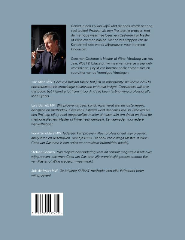 Achterkant van Proeven als een pro