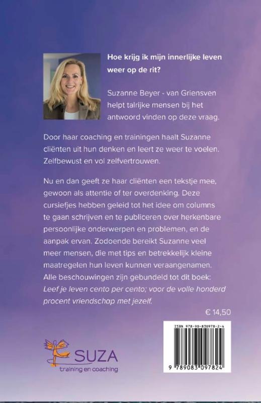Achterkant van Leef je leven cento per cento