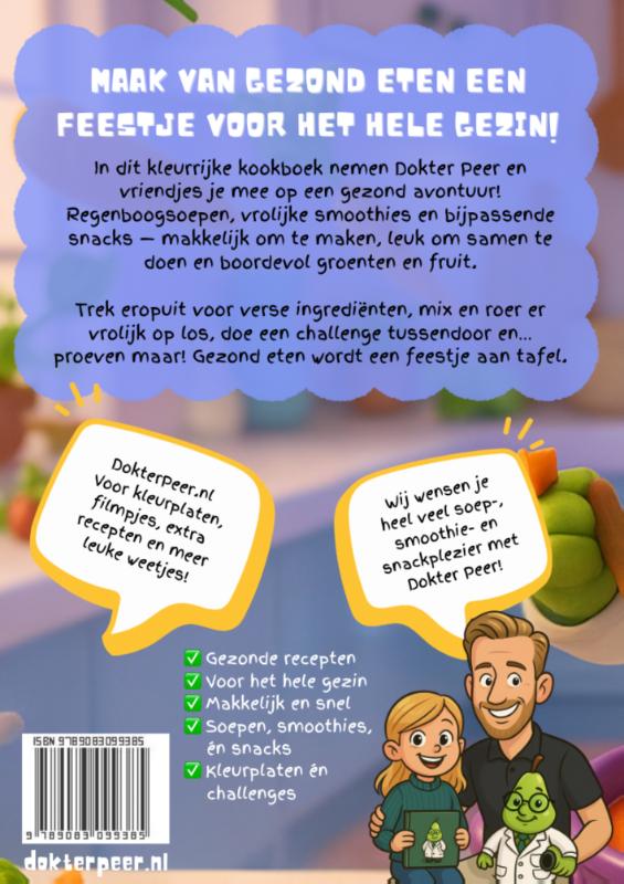 Achterkant van Dokter Peer & Vriendjes
