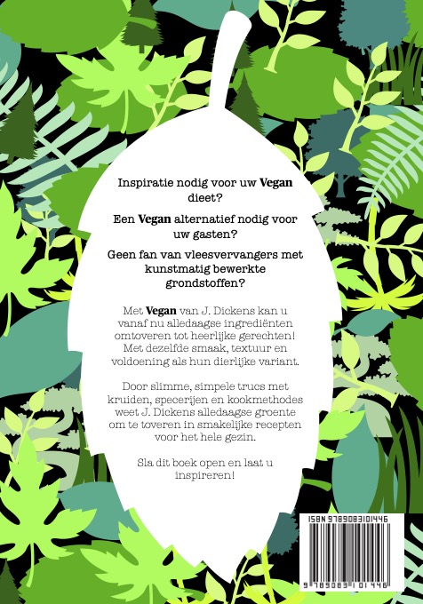 Achterkant van Vegan