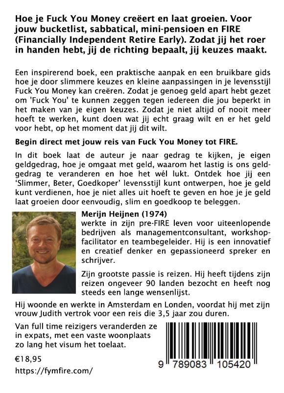 Achterkant van van F*ck You Money tot FIRE
