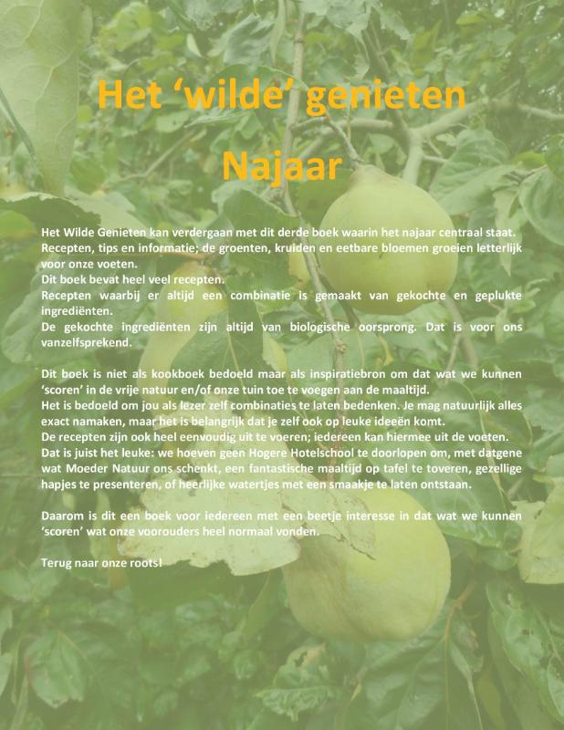 Achterkant van Het wilde genieten - Najaar
