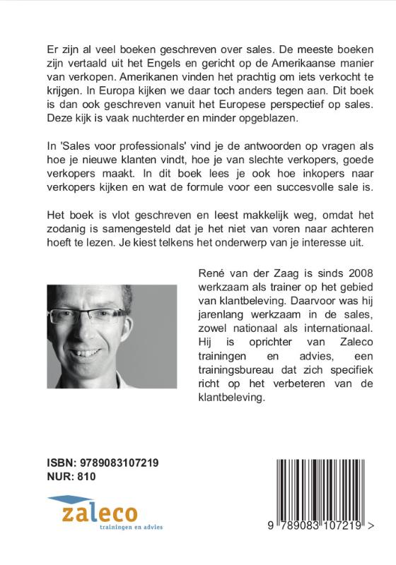 Achterkant van Sales voor professionals