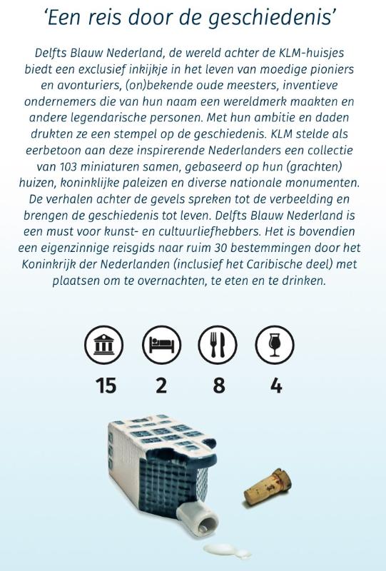 Achterkant van Sterke Verhalen, alle geheimen achter de gevels van de KLM-huisjes