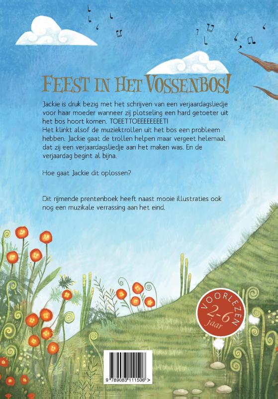 Achterkant van Feest in het Vossenbos