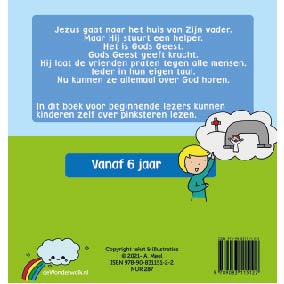 Achterkant van Pinksteren voor beginnende lezers